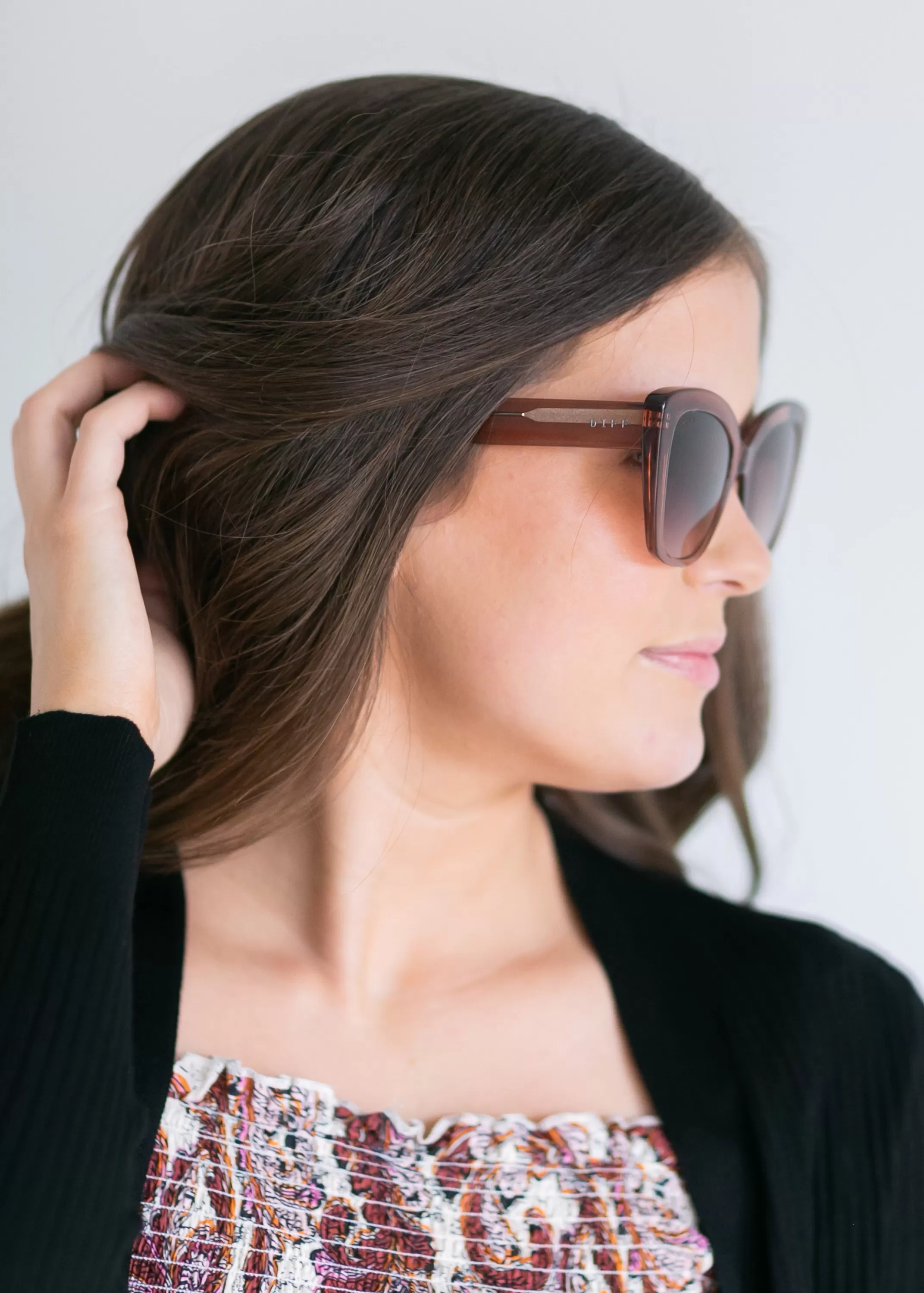 Cheap Aurora Clear Brown Cat Eye Sunglasses Women Accessories
