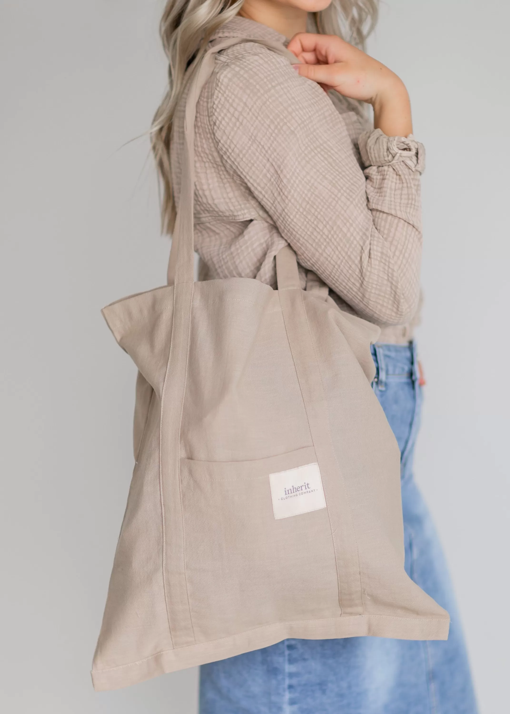 Clearance Inherit Linen Tote Bag Women Accessories
