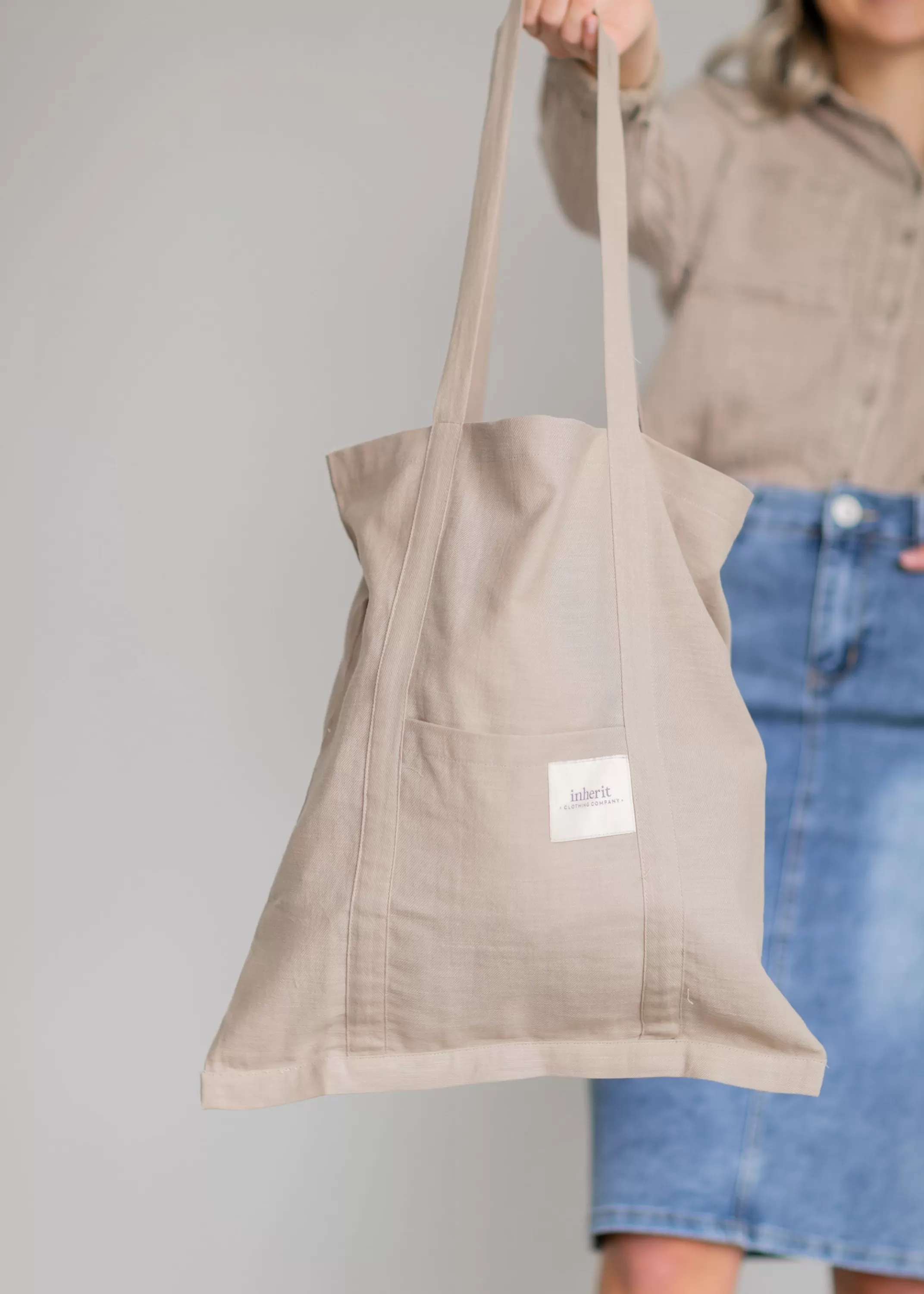 Clearance Inherit Linen Tote Bag Women Accessories