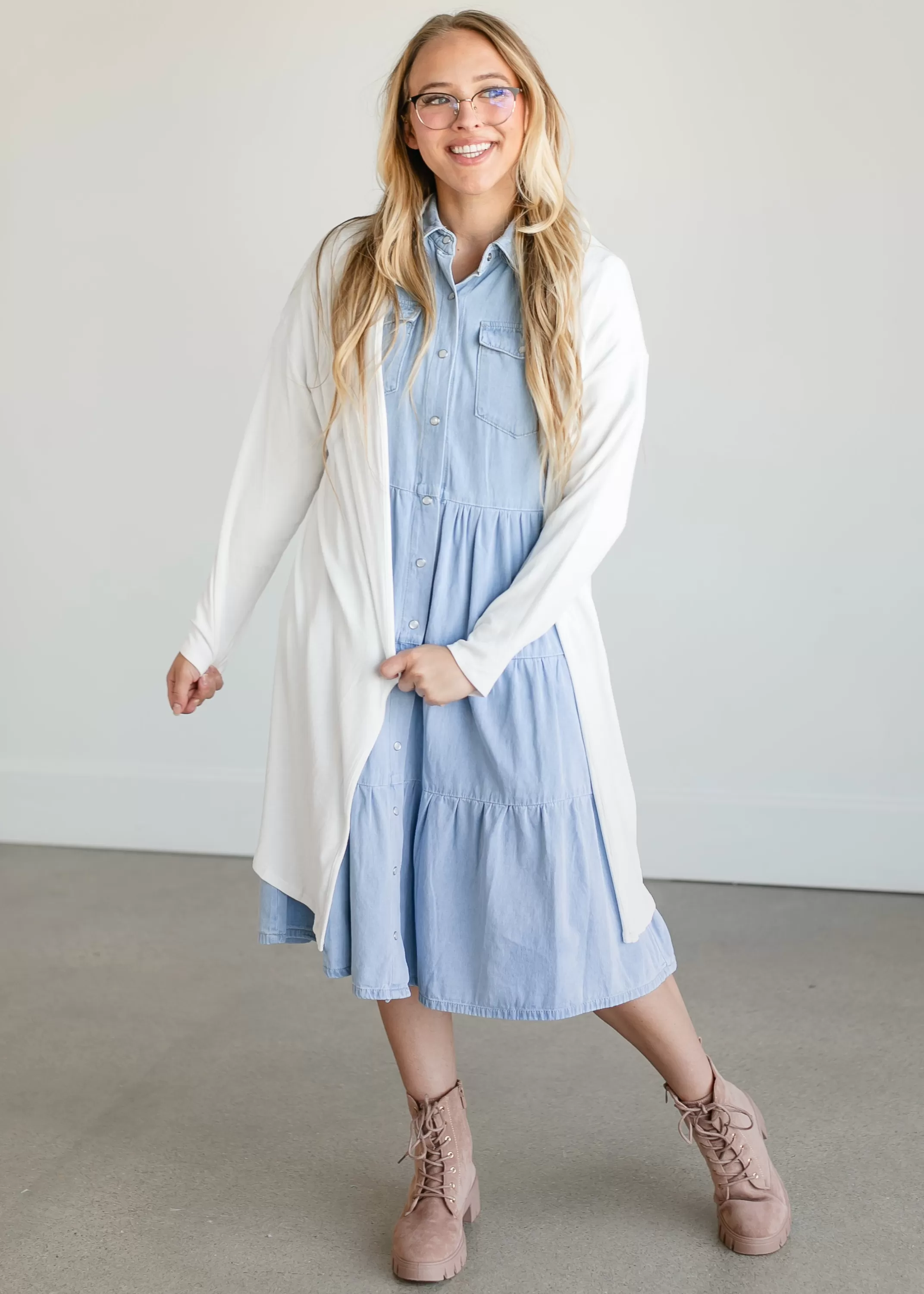 Clearance Lightweight Open Front Cardigan Women Nursing Friendly