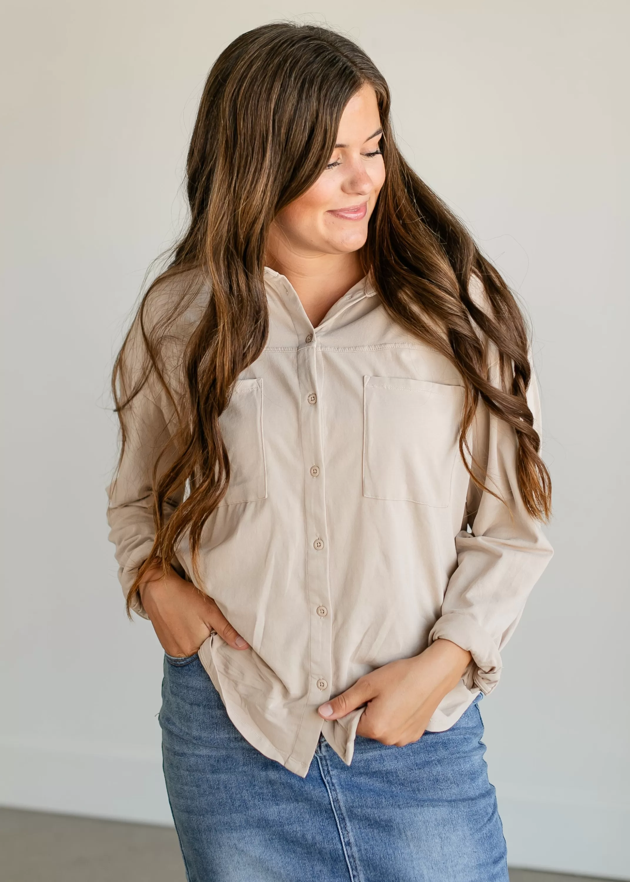 New Niccola Button-Up Top Women Nursing Friendly