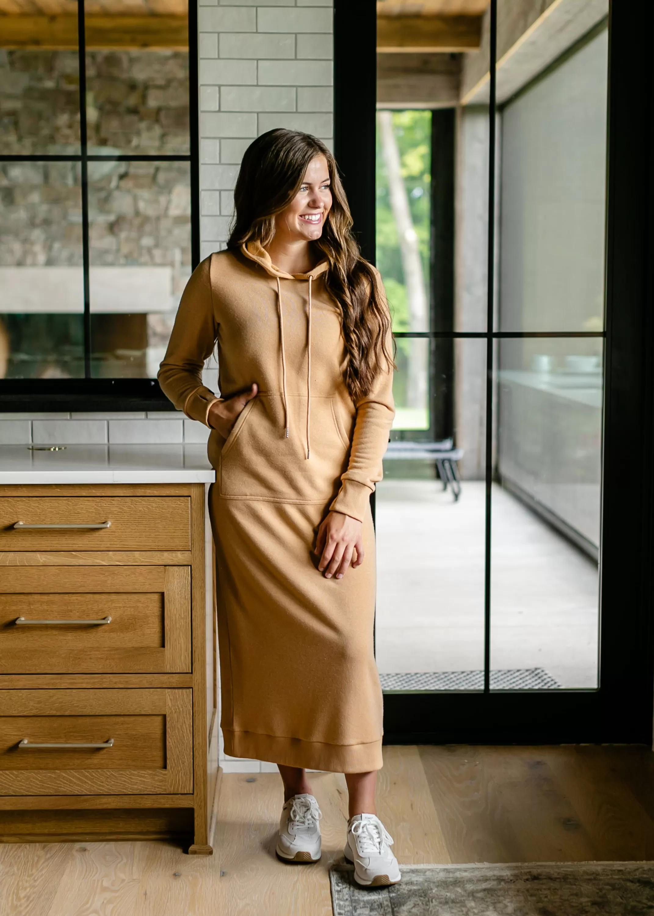Fashion Rae Hoodie Sweatshirt Dress Women Plus Size